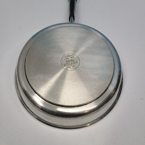 Revere Ware 9" Skillet Frying Pan Stainless Steel Disk Bottom 92K - Picture 4 of 6